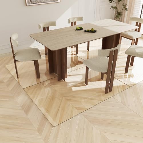 [Upgraded Tempered Glass] Koonmi 40" x 60" Office Floor Desk Chair Mat for Carpet & Hardwood Floor - Image 6