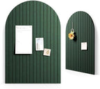 Large Arched Felt Bulletin Board 35.4''×23.6'', Pine Green by FLUXYNARA