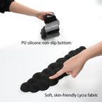 Premium Quality Cloud Wrist Rest Keyboard & Mouse Pad Set – Ergonomic Memory Foam Desk Accessories with Wrist Support for Office & Gaming – Black Fabric - Image 6
