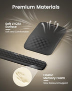 ProtoArc KMP50 Ergonomic Mouse Pad with Wrist Rest, Lycra Surface, Black - Image 3