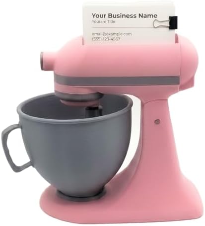 Mini Mixer Business Card Holder for Bakery Desk Display by Unknown
