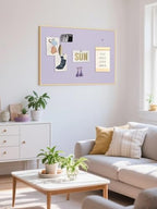 Fabric Bulletin Board 40x30 inches, Golden Aluminum Framed Wall Pin Board - Image 6