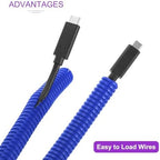 DMiotech 100ft Wire Loom Split Tubing 1 1/4 Inch(31.8mm) ID Blue - Image 4