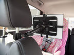 Mount-It! Carbon Fiber Car Headrest Tablet Holder, Back Seat iPad & Tablet Mount for Kids, Adjustable 7–11 Inch Rear Seat Holder for Galaxy & Fire Tablets, Road Trip Travel Mount - Image 3