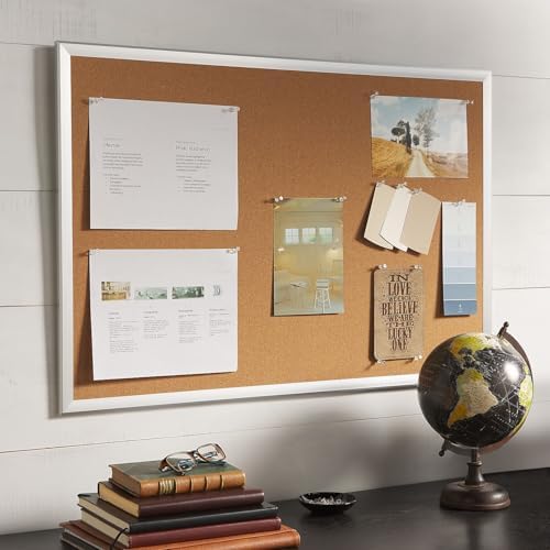 Staples Cork Bulletin Board, Aluminum Frame, 3x2 Ft, Self-Healing - Image 5
