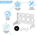 HAOGUO Universal Media Shelf Bracket for Leviton Enclosures – 20lb Heavy-Duty White Plastic Shelf, Cable Box Organizer for Structured Media Centers (2-Pack) - Image 2