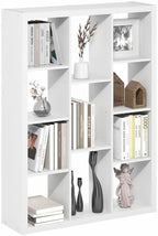 Furinno Viola 11-Cube Book Shelf, 1.2" Thick Frame, White by Furinno-FitsYourSpaceFitsYourBudget
