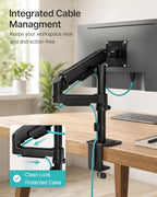 PEGZONE Single Monitor Arm for 17-32 Inch Screens, Holds up to19.8 lbs - Image 4
