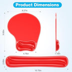 Gel Wrist Rest Mouse Pad Set, Ergonomic Support for Office Gaming - Image 5