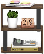 Furinno Turn-N-Tube Desk Organizer, 3-Tier Desktop Book Shelf, Amber Pine - Image 4