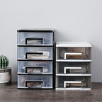 DOITOOL 5 Tier Plastic Drawer Type Closet, 12.36"H x 6"L x 8.3" W Home Office Storage Organizer, Makeup Organizer Station Cube, Cosmetics Jewelry Box for Bathroom, Dorm, Desk, Countertop, Office - Image 2