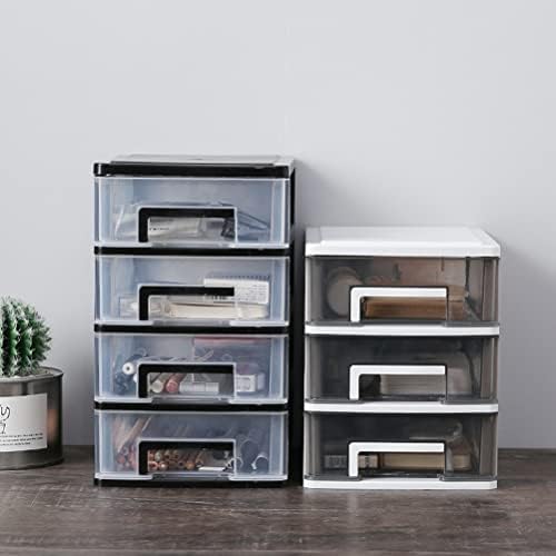 DOITOOL 5 Tier Plastic Drawer Type Closet, 12.36"H x 6"L x 8.3" W Home Office Storage Organizer, Makeup Organizer Station Cube, Cosmetics Jewelry Box for Bathroom, Dorm, Desk, Countertop, Office - Image 2