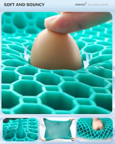 Breathable Honeycomb Gel Seat Cushion, Pressure Relief Cushion Long Sitting - Image 7