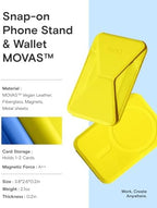 MOFT Magnetic Wallet Stand Compatible with iPhone 17/16/15/14/13/12 Series, Angle Adjustment & Magsafe Compatible MOVAS Phone Stand,Neon - Image 6