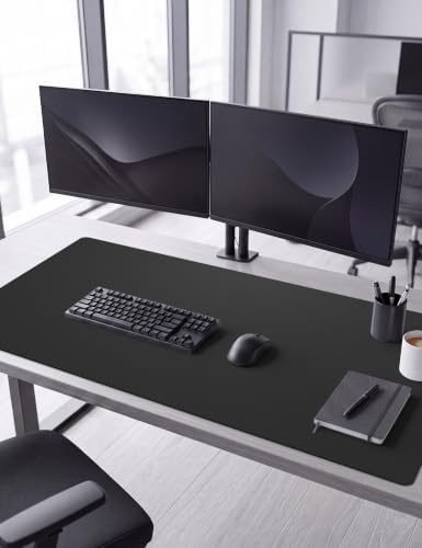 Leather Desk Mat 71" x 15.7", Black Large Desk Pad Protector - Image 7
