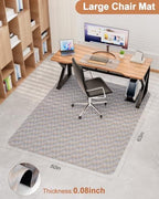 Blvornl Large Office Chair Mat for Hardwood Floor, Rolling Chair Chair Mat for Hard Wood, Large Anti-Slip Hard Floor Protector, Heavy Duty Computer Desk Rug for Office and Home 50"*63" - Image 5