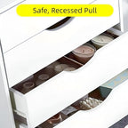 TUSY Mobile File Cabinet, 5-Drawer Storage Cabinet, Vertical Rolling Storage Organizer Chest with Wheels & Anti-Tip Kit, for Home Office, Craft Room, White - Image 6