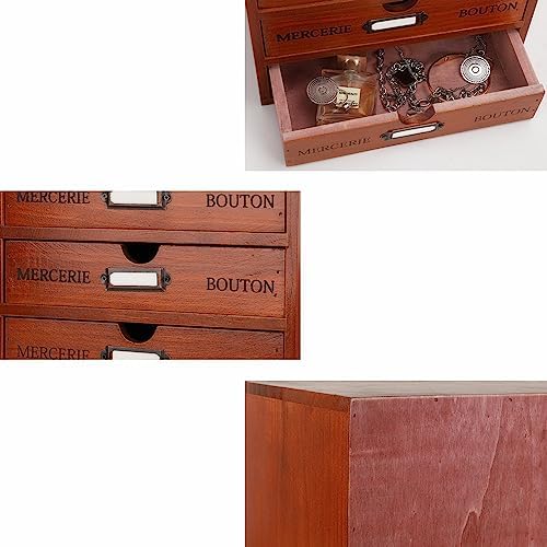 Small Wooden Drawers Wooden Box with Drawer Brown - Image 7