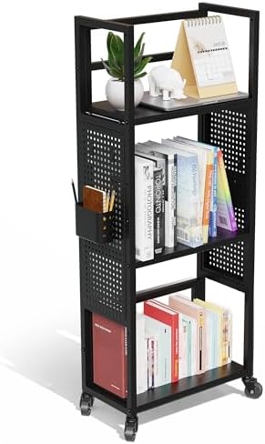 Rolling Book Cart with Wheels - Image 2