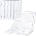 Outus 6 Pieces A4 Plastic File Box, Paper Photo Clear Storage Case by Outus