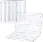 Outus 6 Pieces A4 Plastic File Box, Paper Photo Clear Storage Case by Outus