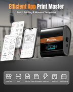Phomemo Thermal Label Printer- M260+ Portable Bluetooth Printer,Wire and Cable Labeling Machine with 1.57"x1.18" White Paper, for Barcode, Small Address, Price Tags, Indoor Use, Mobile APP & PC Editor - Image 5