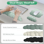 MoKo Cloud Wrist Rest for Keyboard and Mouse with Mouse Pad, Green - Image 4
