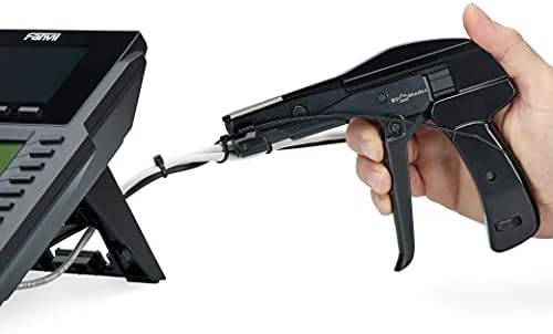 42708 Zip Tie Gun/Cable Tie Install Tool, Adjustable Tension with Built-In Cutter, for Nylon Ties up to 1/4”- Black - Image 4