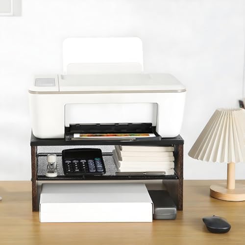 2 Tier Desktop Printer Stand,Multi-Purpose Desk Organizer - Image 5