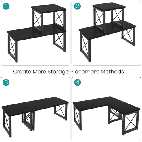 ELITEROO Wood Desktop Shelf, Freestanding Small Bookshelf Organizers - Image 5
