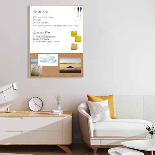 ARCOBIS Dry Erase Cork Board Combo for Wall - Image 6