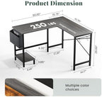 L Shaped Computer Gaming Desk with PC Stand for Home Office - Image 2