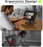 LOXP Ergonomic Book Stand for Reading, 360° Rotating Holder with Page Clip - Image 3