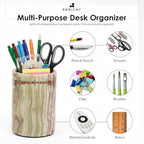 Radicaln Marble Pen Holder for Desk 4" - Pencil Holder & Makeup Brushes Cup - Image 6