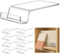 8 Pack Acrylic Book Stands for Display, Clear Bookshelf Holder by Memorywuu
