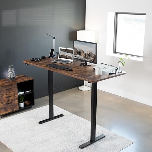 VIVO Rustic Vintage Brown 71 x 30 in Standing Desk, DESK-KIT-0B7N - Image 2