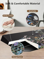 2-in-1 Ergonomic Keyboard Stand with Wrist Rest, Flower - Image 6