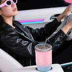 Universal Iced Coffee Sleeve - Upgraded Double Wall Reusable Stainless Steel Holder Sleeves Insulator for Cold Drinks Fits Starbucks Dunkin Donuts McDonalds Small Medium Large Cup (Pink Blue) - Image 5