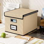 File Organizer Box with Lids, Collapsible File Folder Organizer - Image 5