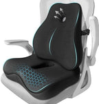 Seat Cushion,Lumbar Support Pillow for Office Chair, Cooling Mesh Office Chair Cushions for Sciatica,Tailbone &Back Pain Relief,Ergonomic Memory Foam Back Support Pillow for Desk,Gaming Car Chair by JIPORIER