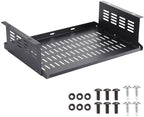 Under Desk Computer Mount for Small Form Factor SFF Computers and Pcs, Using Space 16.7" x H 4.75" x D 12" Mount Shelf Organizer for Office Home Workstation Gaming Stand up Desk by Otoolling