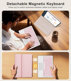 Touch Keyboard Case for Samsung Galaxy Tab S11 Ultra 14.6 Inch 2025, Galaxy Tab S11 Ultra Case Keypad with Precise Trackpad, Backlit Keyboard Cover with S Pen Holder for Samsung Tablet 14.6'', Pink - Image 4