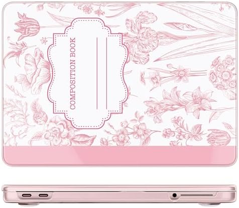 DONGKE Compatible with MacBook Neo 13 Inch Case 2026 A3404 A18 Pro chip & Touch ID, Plastic Hard Shell with Keyboard Cover, Screen Protector & Dust Plugs, Blush Composition Book - Image 3