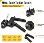 300 Pcs Metal Zip Ties Gun Kit, Heavy Duty Stainless Steel Zip Ties - Image 3