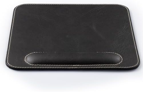 Londo Top Grain Leather Mouse Pad with Wrist Rest – Ergonomic Support, Non-Slip Base, Smooth Surface - Image 2