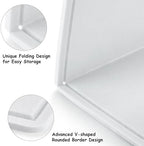 Large Bulletin Board, Foldable 60x36 Inches Cork Board Alternative, Large Felt Board Decorative Pin Board for Wall, Foldable Photo Board Self-Adhesive Vision Board with 36 Pushpins White - Image 5