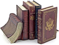 Bellaa Decorative Bookends Vintage Books Ends Retro Old World Farmhouse Country Cottage Bookshelf Library Home Decor 7 inch Antiques 23509 by Bellaa