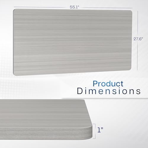 VIVO Dark Gray 55 x 28 in Solid Table Top, DESK-TOP55-28G - Image 3