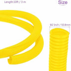 DMiotech 10ft Wire Loom Split Tubing 2 Inch(50.8mm) ID Yellow - Image 3