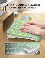 SABLUTE Wireless Keyboard and Mouse Combo, Ergonomic Wave with Wrist Rest - Image 2